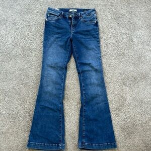 mavi women’s jeans. sydney style, high rise, flare. good condition, dark wash